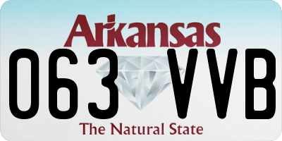 AR license plate 063VVB