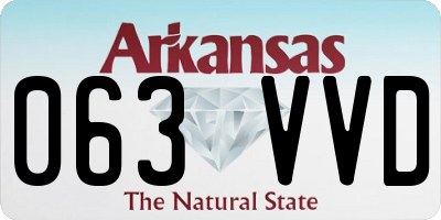 AR license plate 063VVD