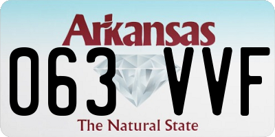 AR license plate 063VVF