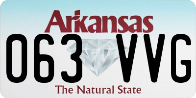 AR license plate 063VVG