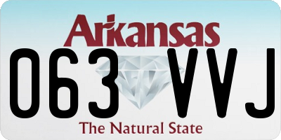 AR license plate 063VVJ