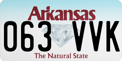 AR license plate 063VVK