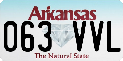 AR license plate 063VVL