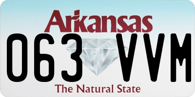 AR license plate 063VVM