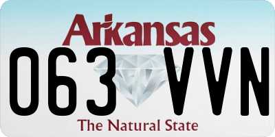 AR license plate 063VVN