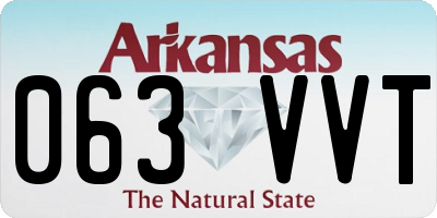 AR license plate 063VVT