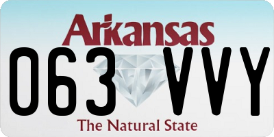 AR license plate 063VVY