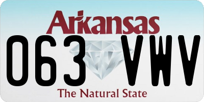 AR license plate 063VWV