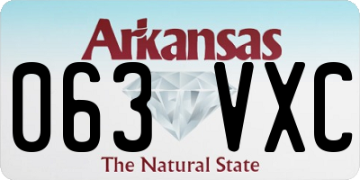 AR license plate 063VXC