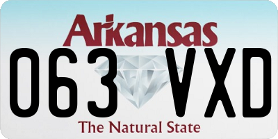 AR license plate 063VXD
