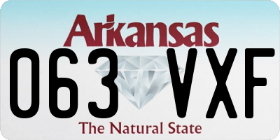 AR license plate 063VXF