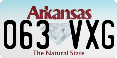 AR license plate 063VXG