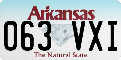 AR license plate 063VXI