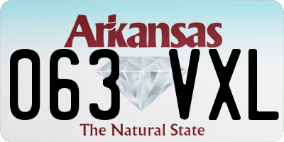 AR license plate 063VXL