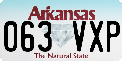AR license plate 063VXP
