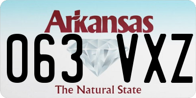 AR license plate 063VXZ