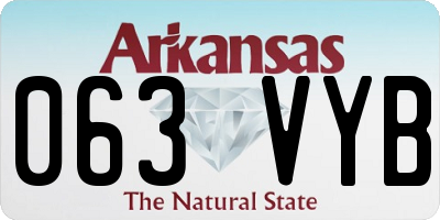 AR license plate 063VYB