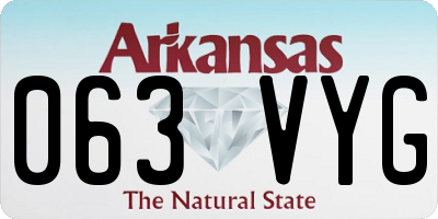 AR license plate 063VYG