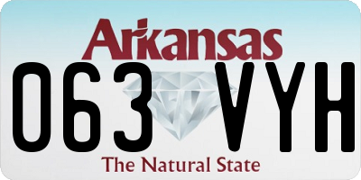 AR license plate 063VYH