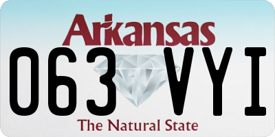 AR license plate 063VYI