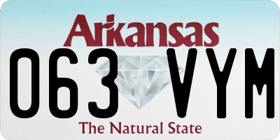 AR license plate 063VYM