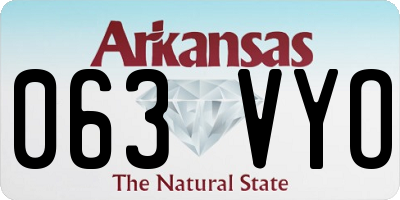 AR license plate 063VYO