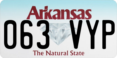 AR license plate 063VYP