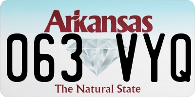 AR license plate 063VYQ