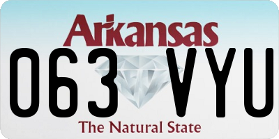 AR license plate 063VYU