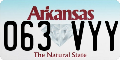 AR license plate 063VYY