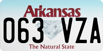 AR license plate 063VZA