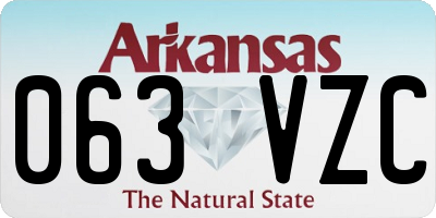 AR license plate 063VZC