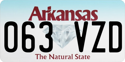 AR license plate 063VZD