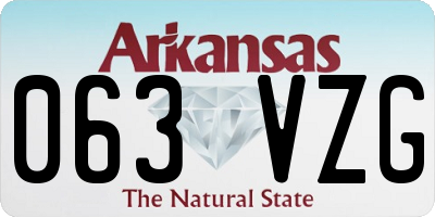 AR license plate 063VZG