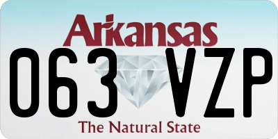 AR license plate 063VZP