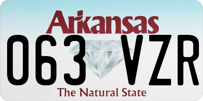 AR license plate 063VZR