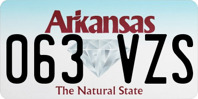 AR license plate 063VZS