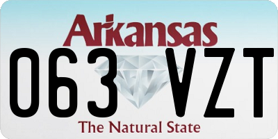 AR license plate 063VZT