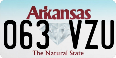 AR license plate 063VZU
