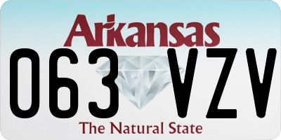 AR license plate 063VZV
