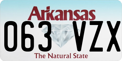 AR license plate 063VZX