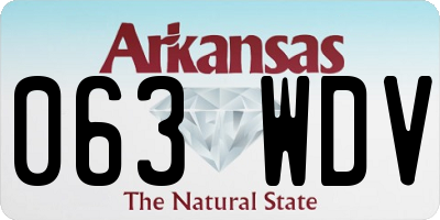 AR license plate 063WDV