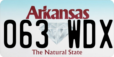AR license plate 063WDX
