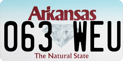 AR license plate 063WEU