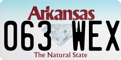 AR license plate 063WEX