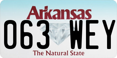 AR license plate 063WEY