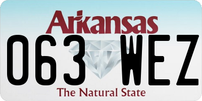 AR license plate 063WEZ