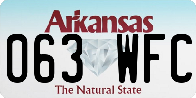 AR license plate 063WFC