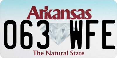 AR license plate 063WFE