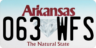 AR license plate 063WFS